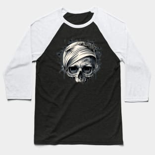 Dark skull halloween theme Baseball T-Shirt
